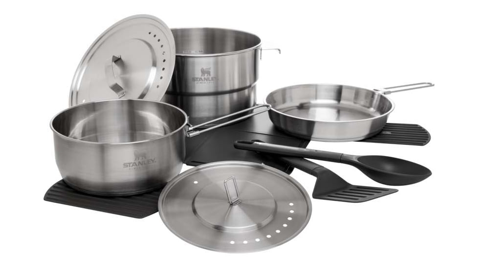 Stanley The Even-Heat Camp Pro Cook Set, Stainless, 4.75qt / 4.5L, 10-09230-001
