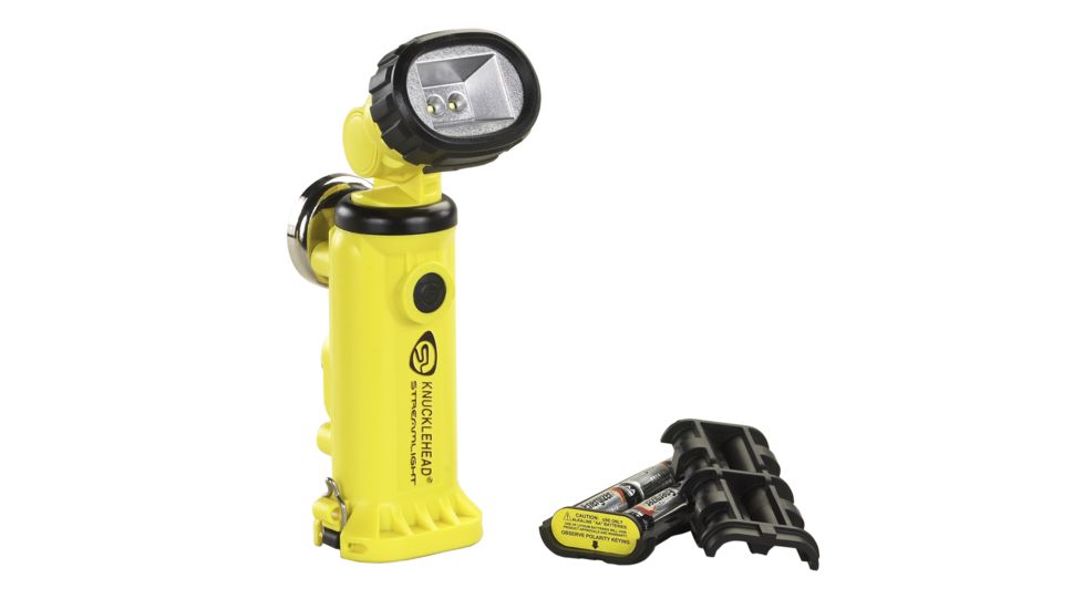 Streamlight Knucklehead Multi-Purpose Worklight, 200 Lumen, Alkaline Model, Light Only with No Charger, Yellow, 90642