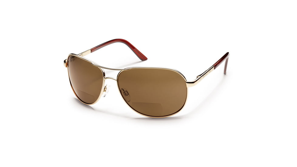 Suncloud Polarized Optics Aviator 2.5 (New) Sunglasses - Gold Frame, Brown Polarized Polycarbonate Lenses S-AVPPBRGD250