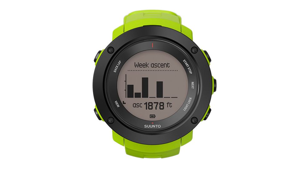 Suunto Ambit3 Vertical GPS Watch, Lime, SS021971000