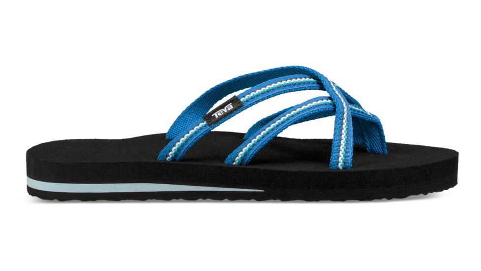 blue teva flip flops