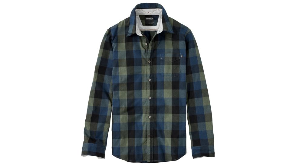 Timberland Brushed Oxford Check Long Sleeve Top — CampSaver