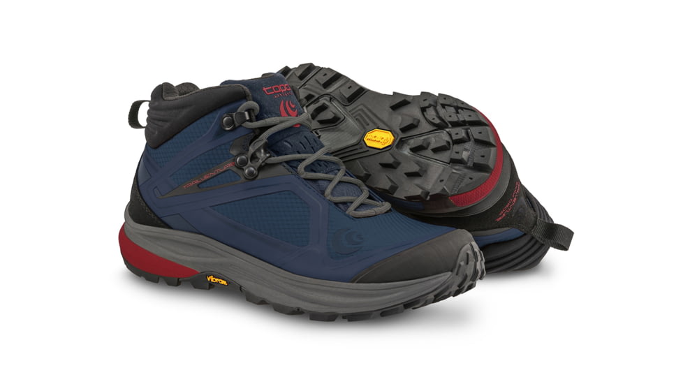 Topo Athletic M-Trailventure Hiking Boots - Mens, Navy / Red, 14, M036-140-NAVRED