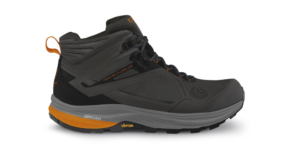 Topo Athletic M-Trailventure Waterproof Hiking Boots - Mens, Black / Orange, 9, M039-090-BLKORG