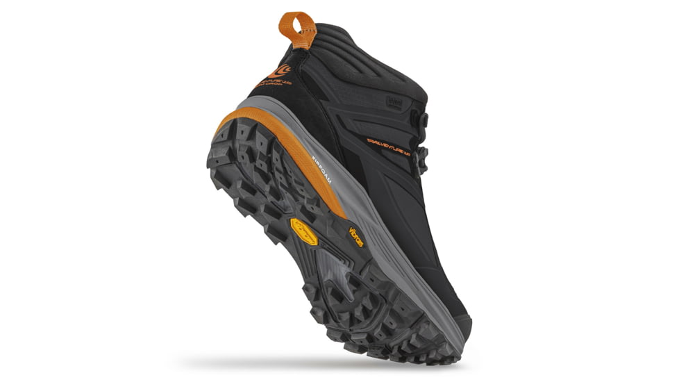 Topo Athletic M-Trailventure Waterproof Hiking Boots - Mens, Black / Orange, 9, M039-090-BLKORG