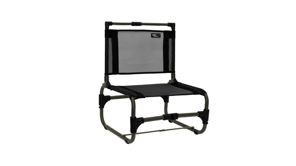 Travel Chair Larry Chair - Aluminum, Black 169ABK-DEMO