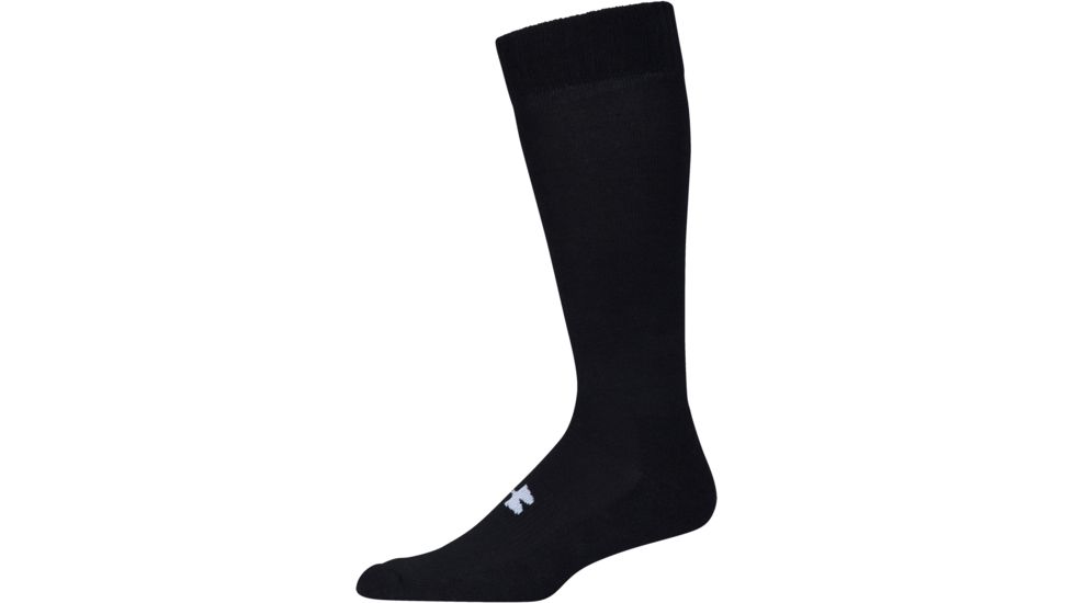 Under Armour Men's HG Boots OTC Socks U733-BLK/WHT-LG — CampSaver