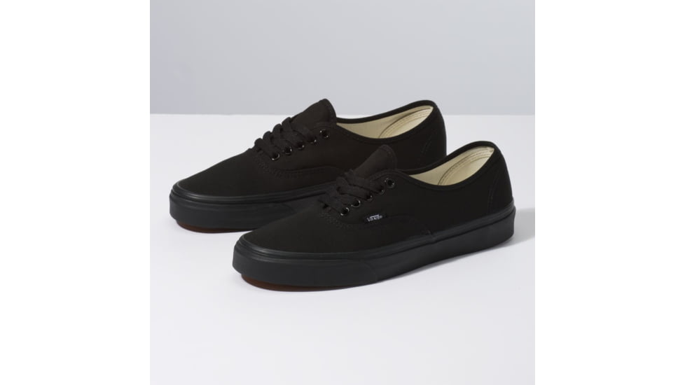 Vans Authentic Casual Shoes, 6 US M/7.5 US W, Black/Black, VN000EE3BKA-BLACK-6