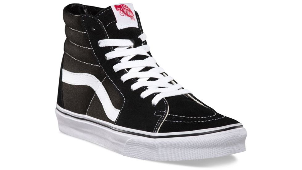 Vans SK8-Hi Casual Shoes, 6 US M/7.5 US W, Black/Black/White, VN000D5IB8C-6