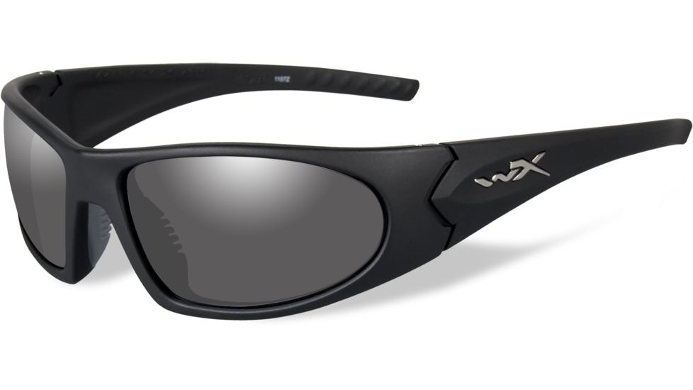 Wiley X Romer 3 Advanced Sunglasses - Matte Black Frame w/ 2 Lens Package (Smoke Grey, Clear) 1004