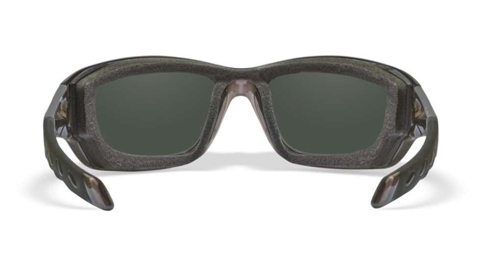 Wiley X WX Gravity Sunglasses, Black Crystal Frame, Captivate Pol Blue Mirror Lenses, CCGRA19