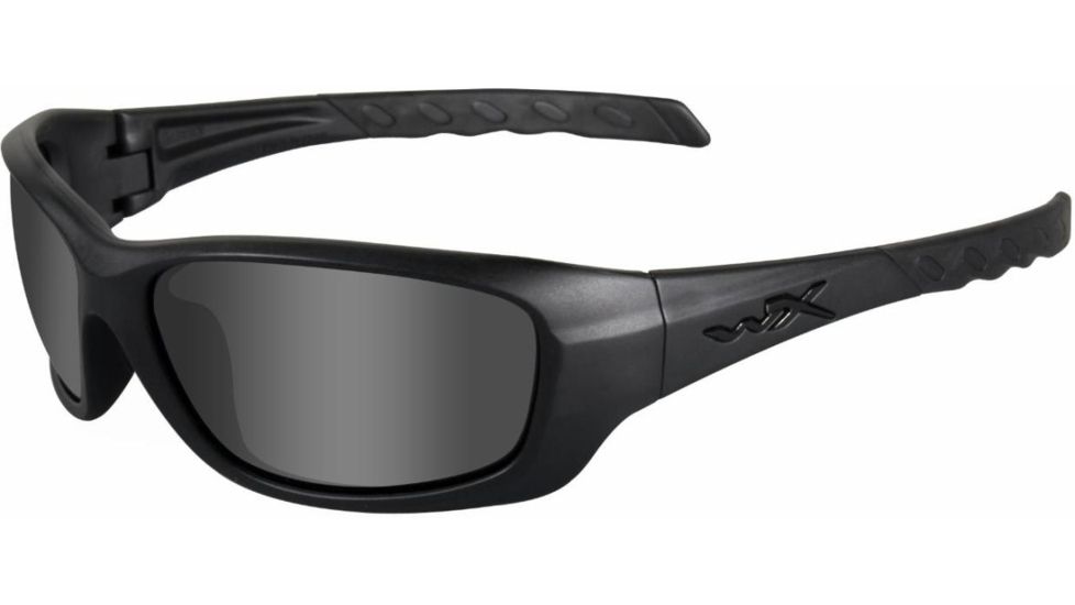 Wiley X Gravity Sunglasses - Black Ops, Smoke Gray Lens/Matte Black Frame CCGRA01