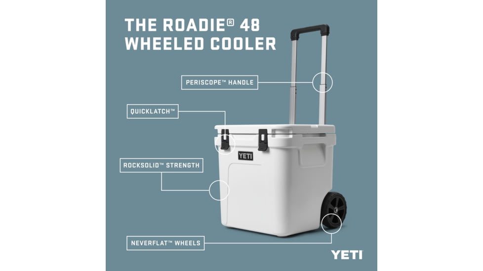 Yeti Roadie 48 Hard Cooler, White, 10048020000