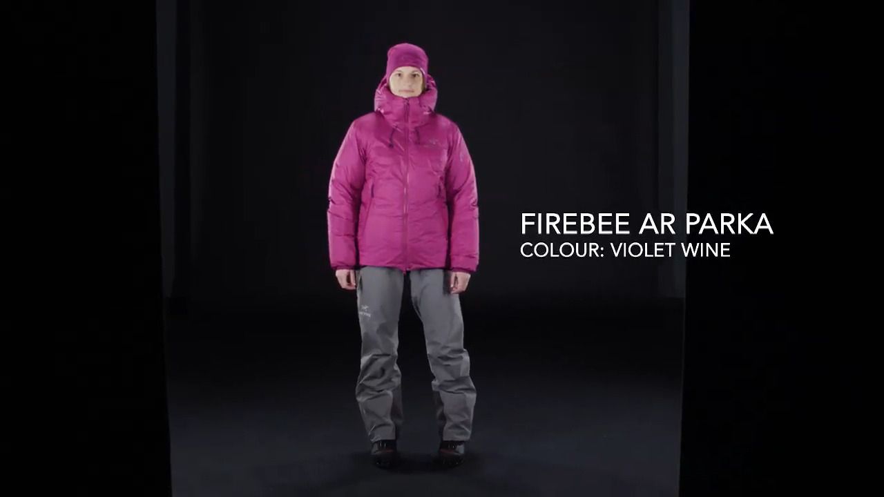 opplanet arcteryx firebee ar parka womens violet wine video