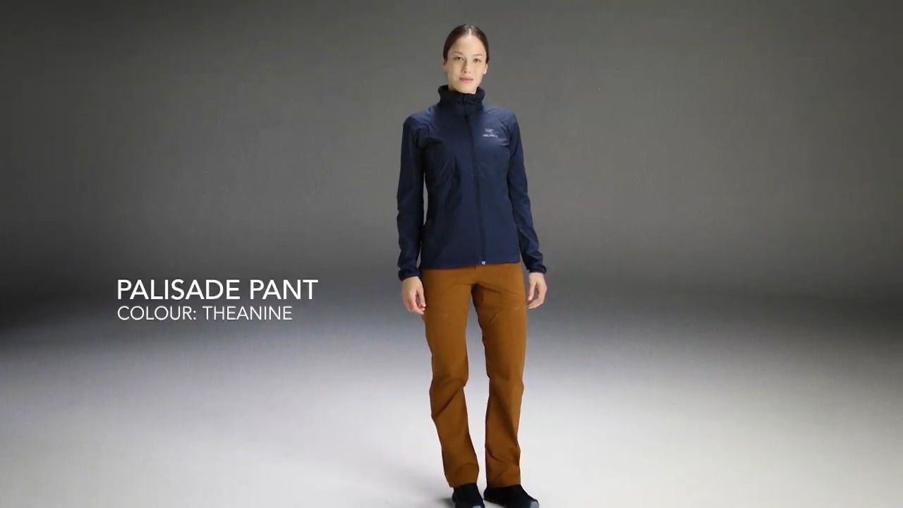 opplanet arcteryx womens palisade pant theanine video