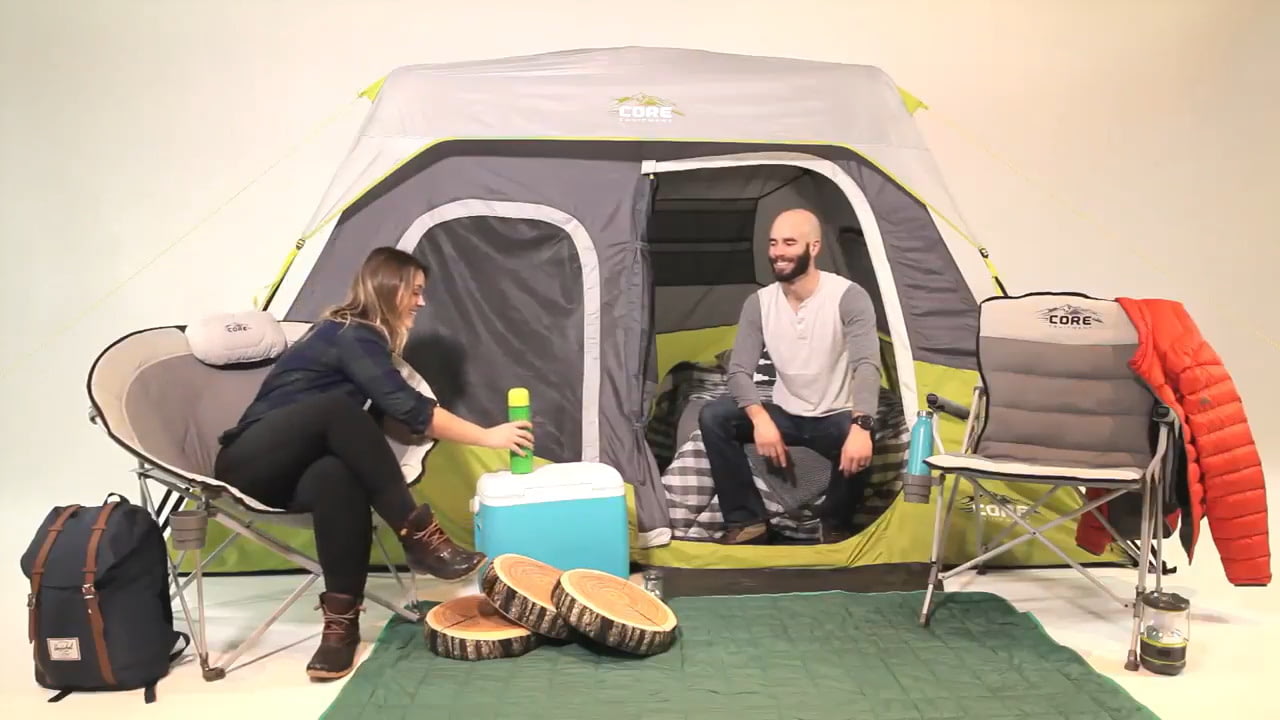 Core Equipment 6 Person Instant Cabin Tent with Awning — CampSaver