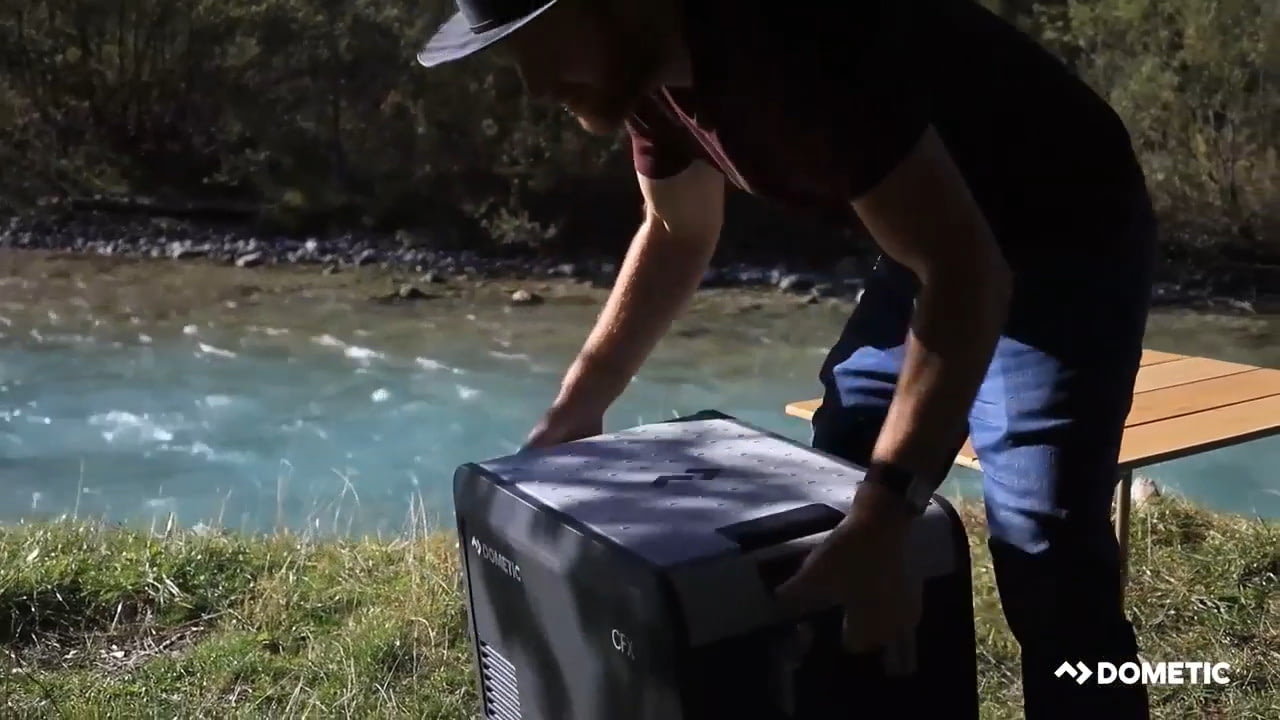 opplanet dometic cfx3 powered cooler camping without compromise with sebastian from offthepath video