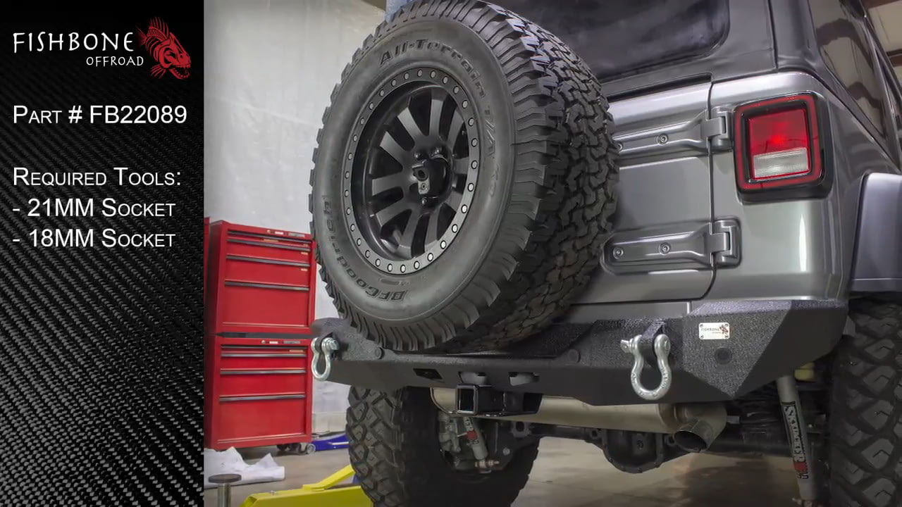 Fishbone Offroad JL Mako Rear Bumper — CampSaver