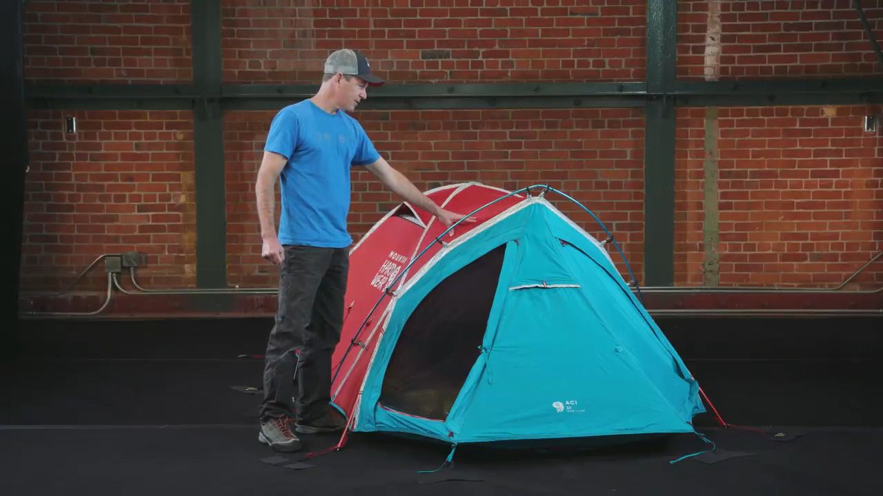 opplanet mountain hardwear aci 3 tent video