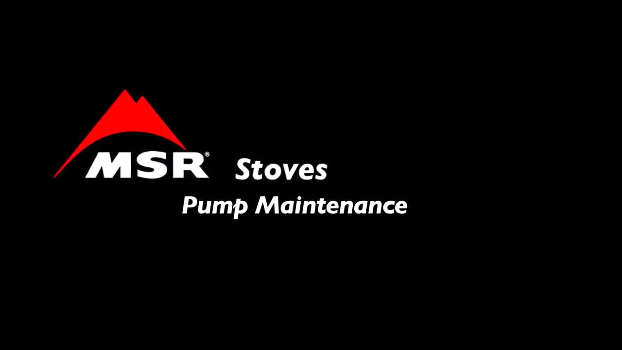 opplanet msr stoves stove pump maintenance video