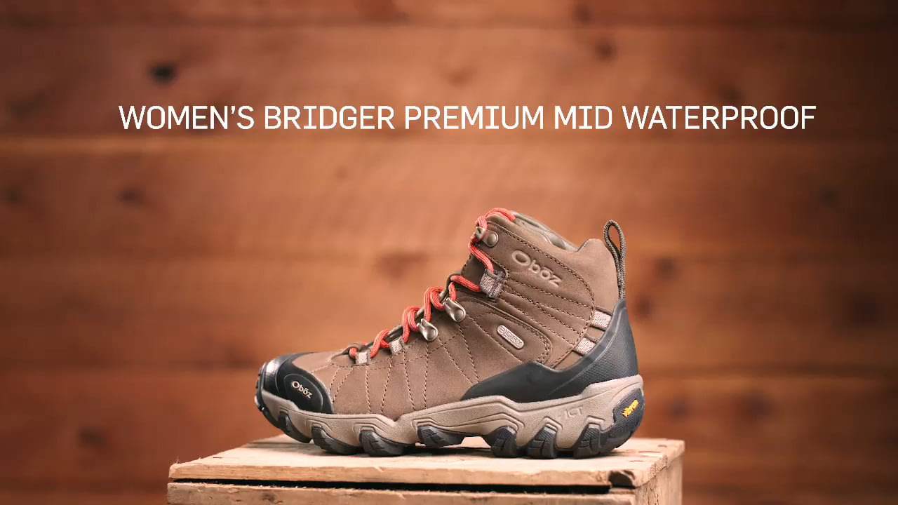 Oboz Bridger Premium Mid BDRY Hiking Shoes Women's — CampSaver