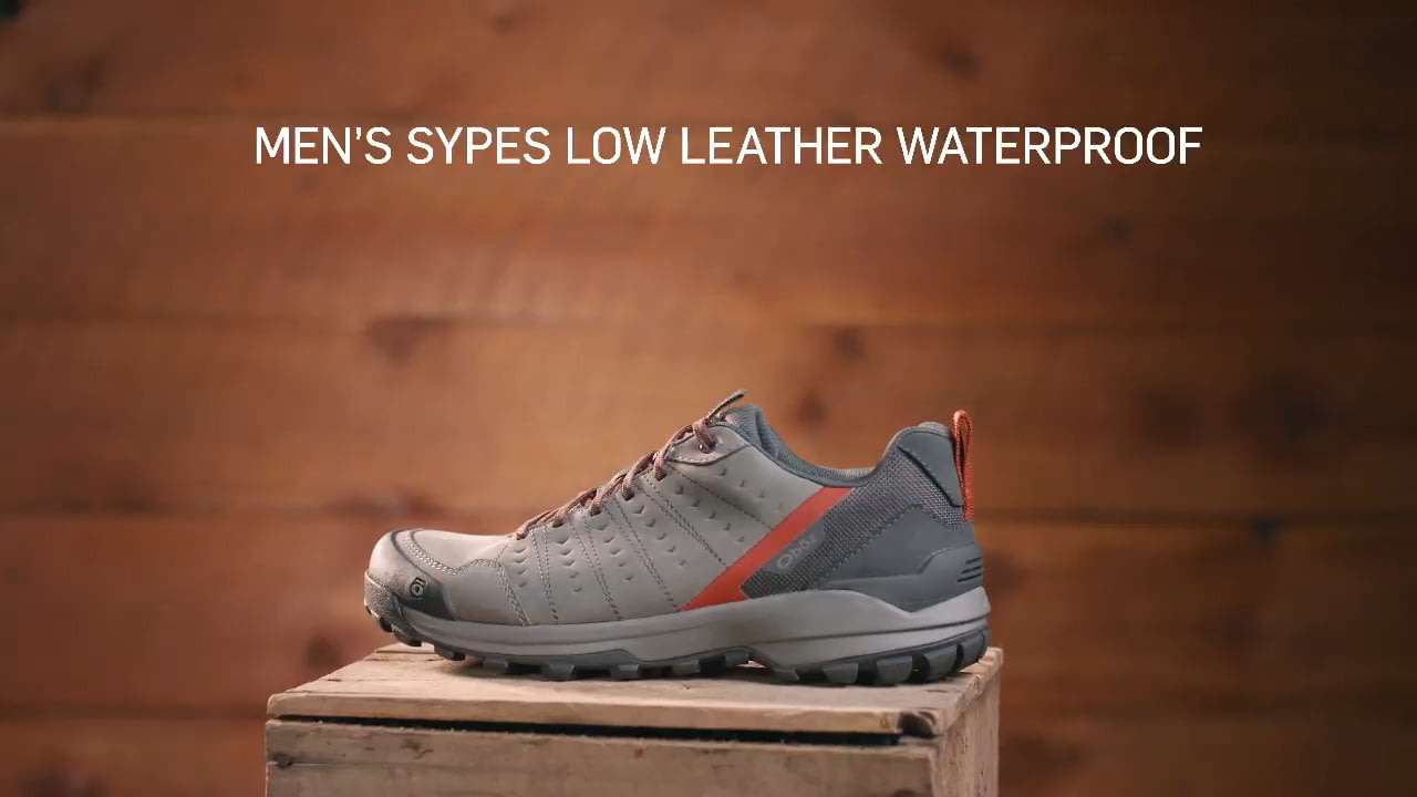 opplanet oboz sypes low leather b dry mens hiking shoes video