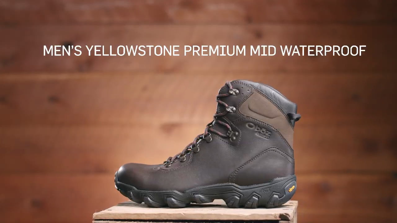 Oboz Yellowstone Premium Mid B-DRY Hiking Shoes - Men's — CampSaver