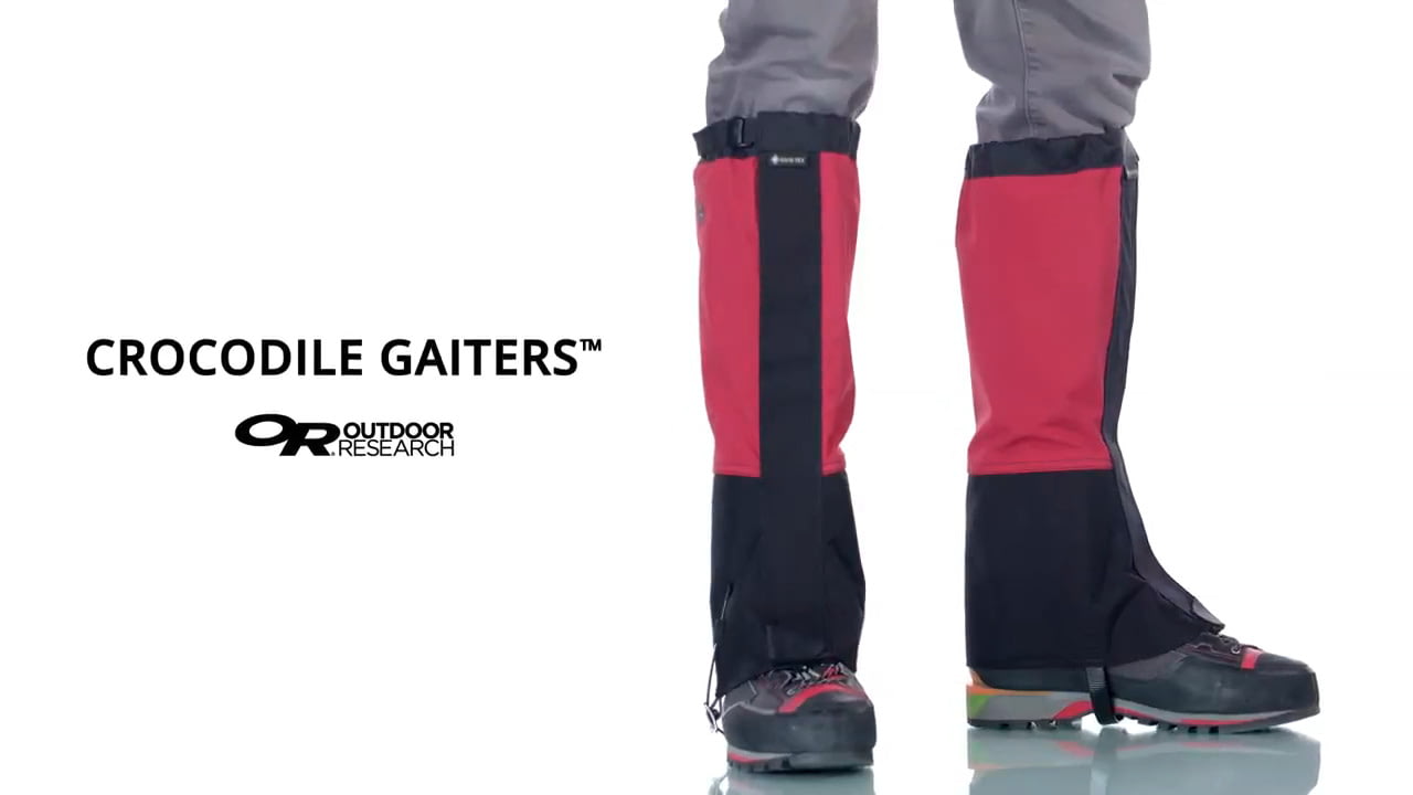 opplanet outdoor research crocodile gaiters video