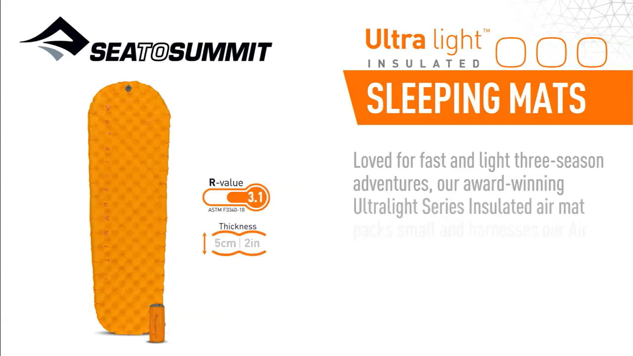 opplanet sea to summit ultra light insulated sleeping mat video