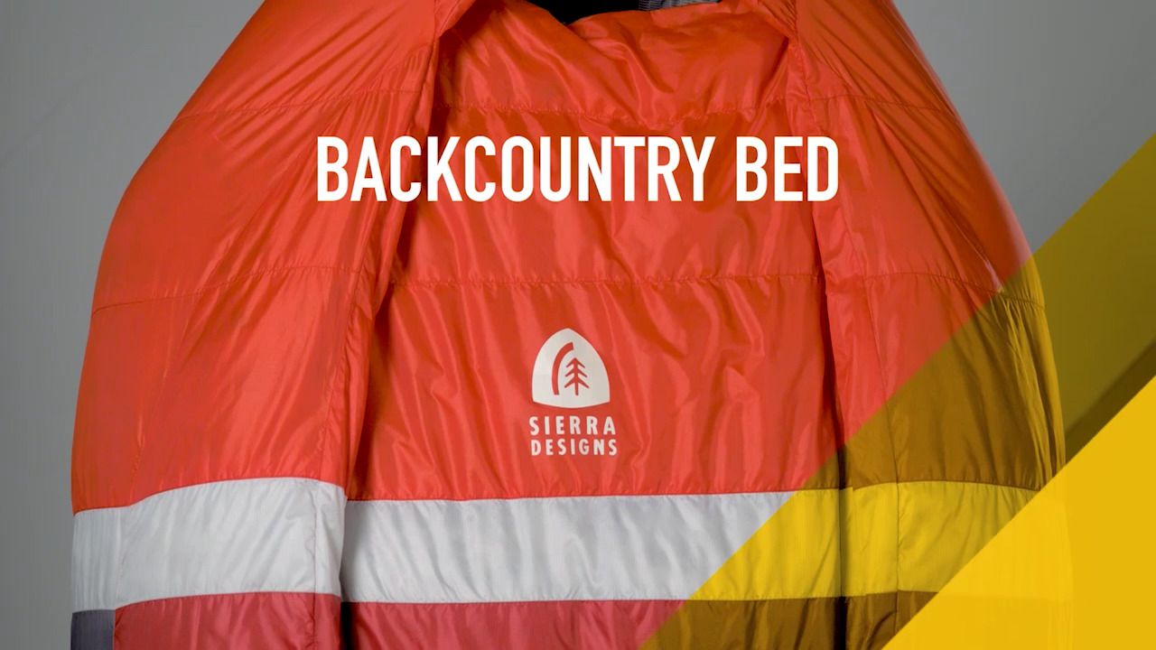 opplanet sierra designs backcountry bed sleeping bag 700 dridown video