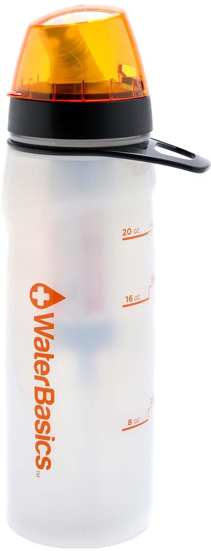 WaterBasics Filtered Water Bottle - Red Line