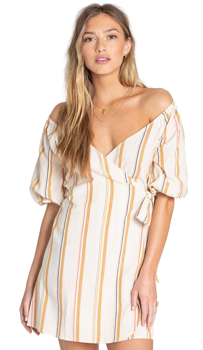 billabong best dressed wrap dress