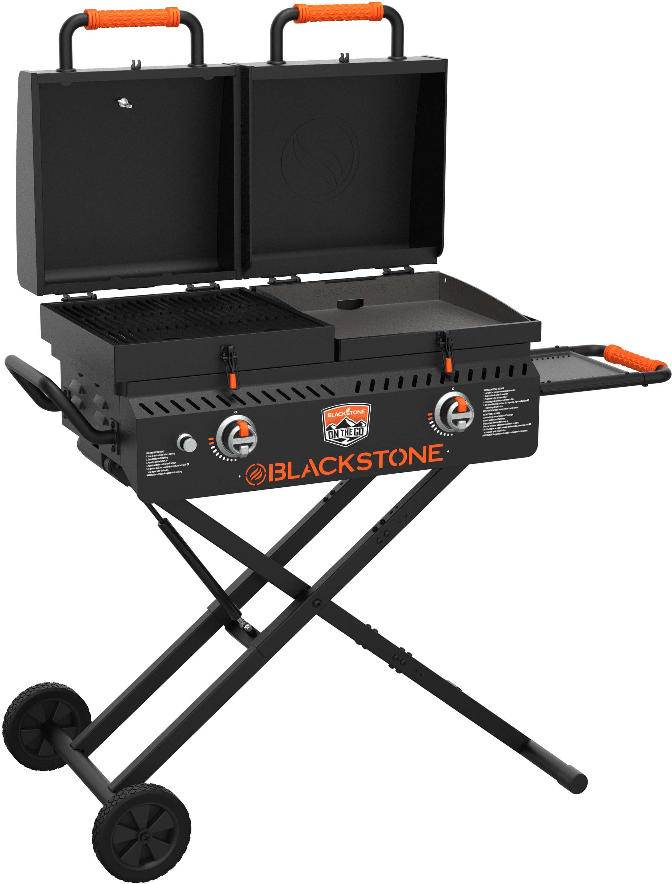 Blackstone duo griddle outlet & charcoal grill combo