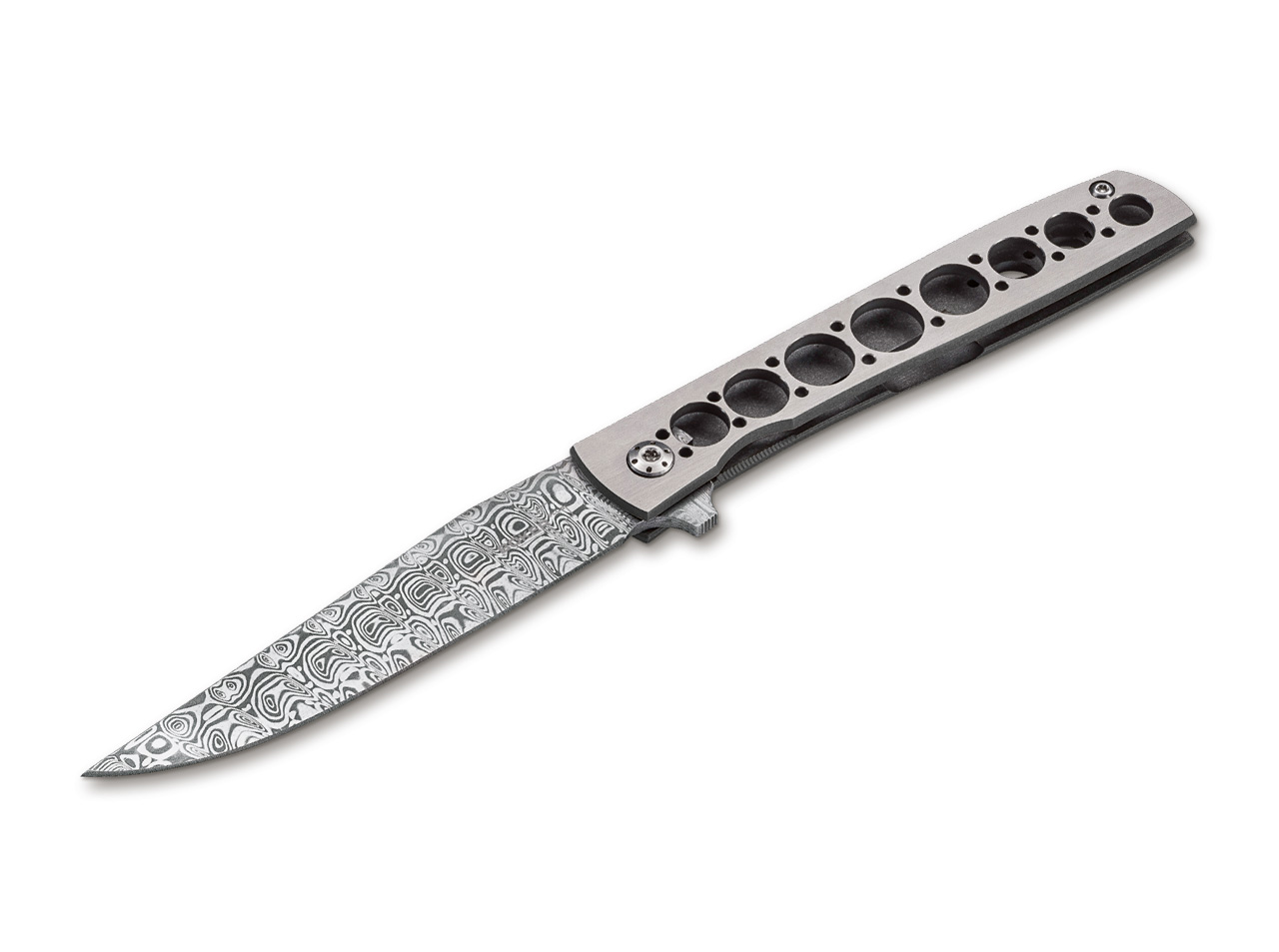 Boker Plus Exskelibur II Damascus Steel Pocket Knife with Cocobolo