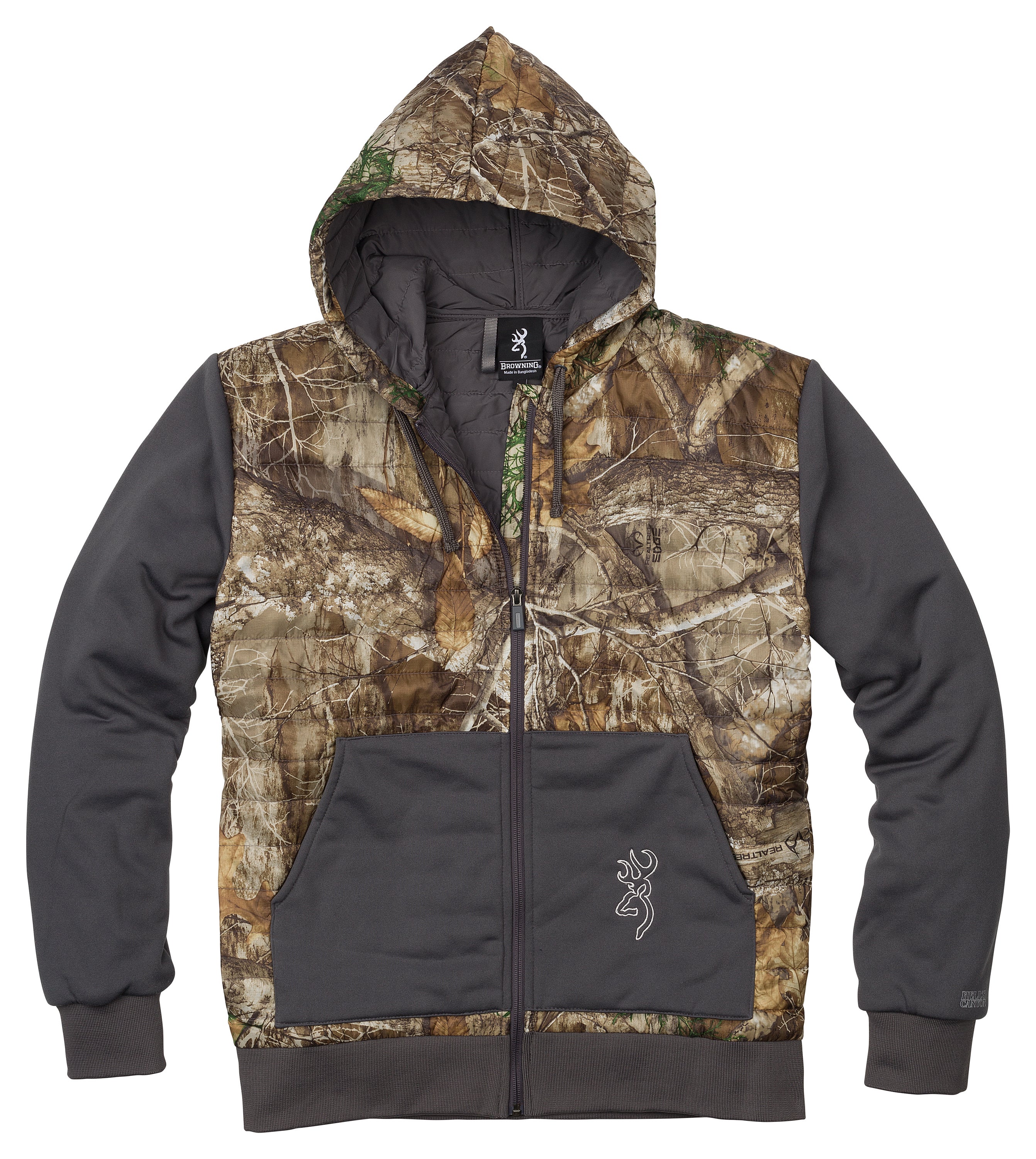 Browning zip shop up hoodie