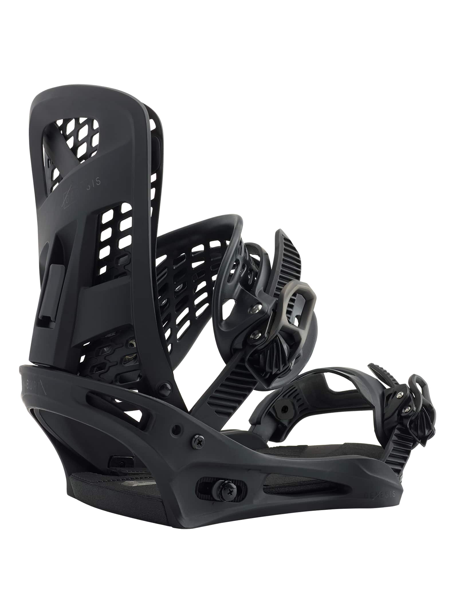 black snowboard bindings
