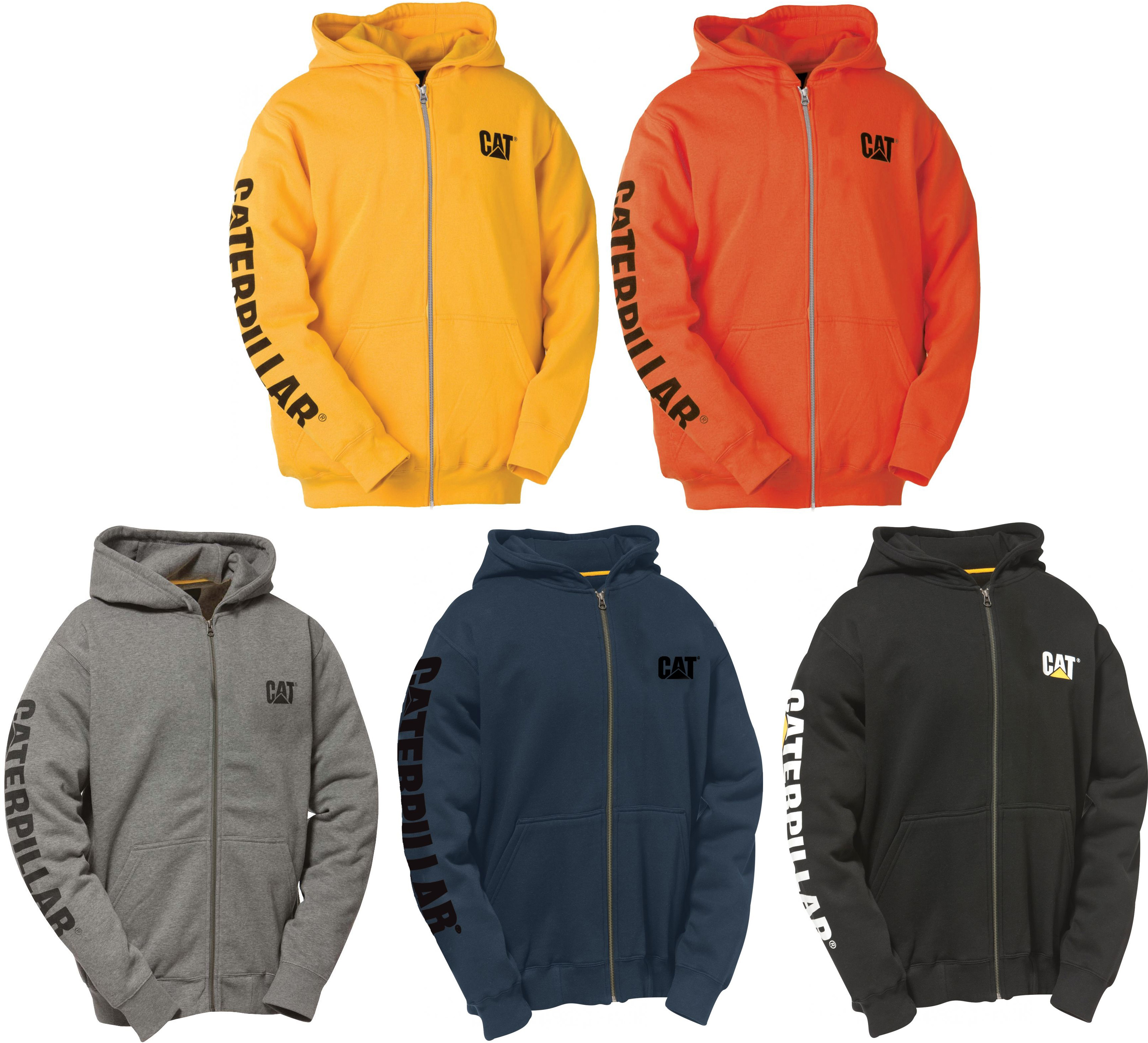 caterpillar zipper hoodie