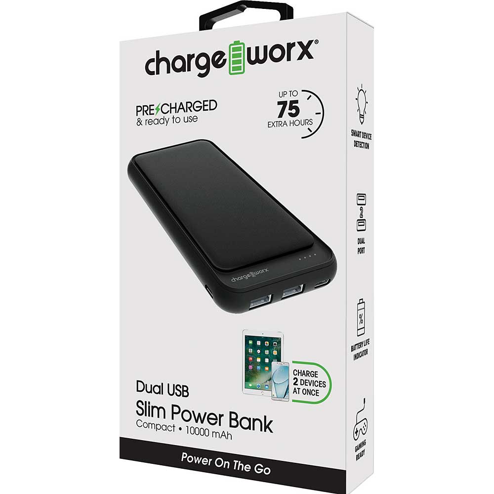 Chargeworx 10000mAh Power Bank CHA CX6861BK 1.50 Off CampSaver