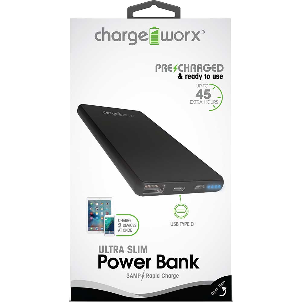 Chargeworx 6000mAh Power Bank CHACX6608BK — CampSaver