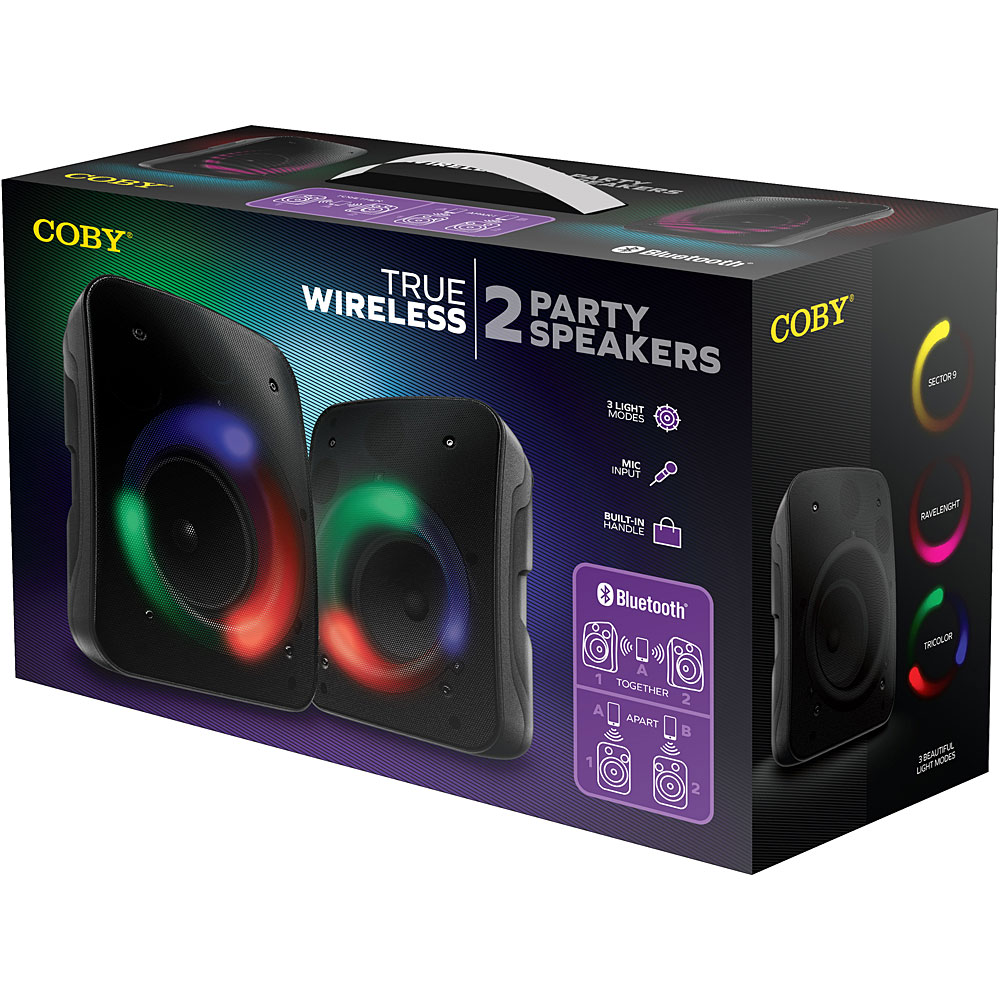 Parlante Coby 2 Altavoces Inalámbricos Conexión Bluetooth COBY