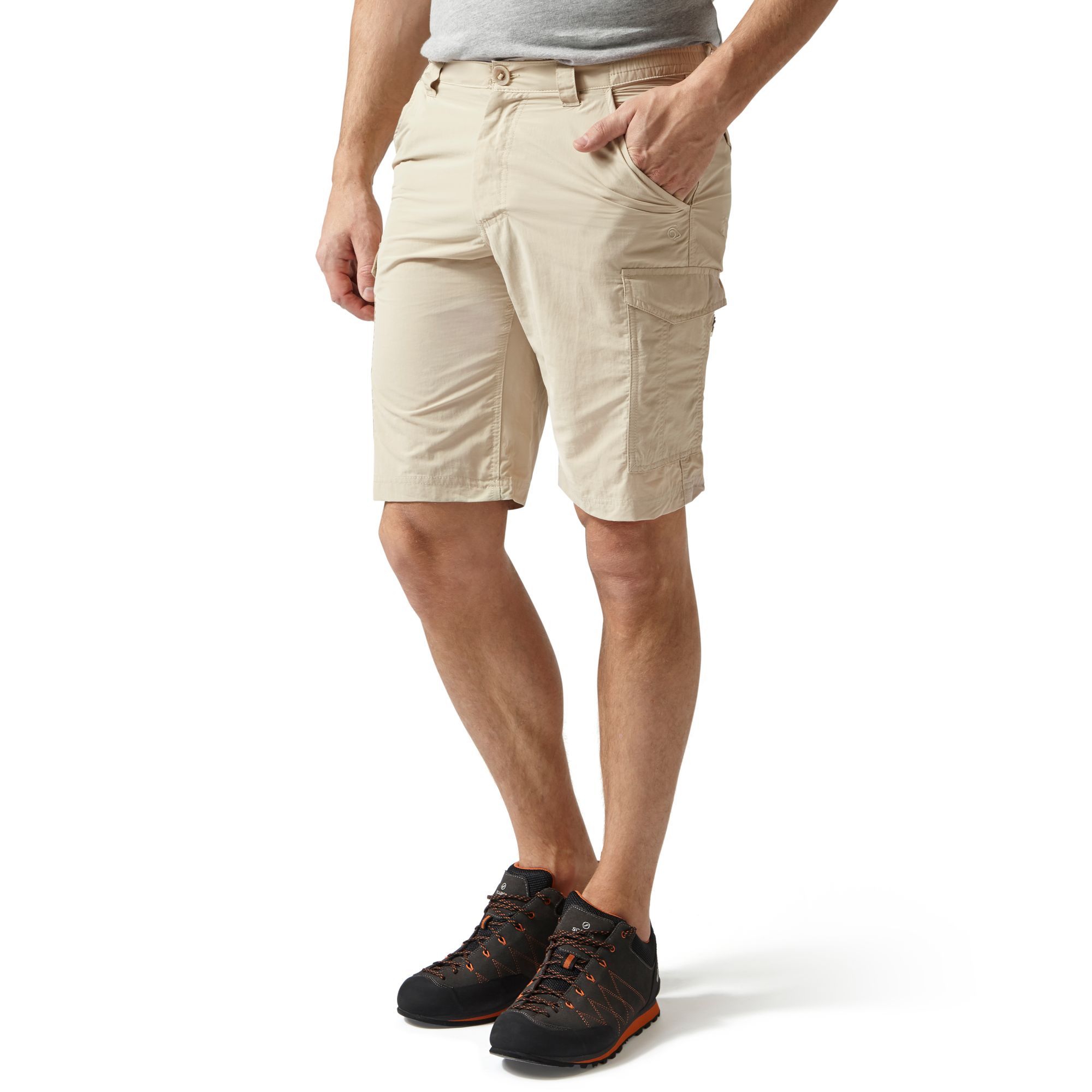 craghoppers kiwi long shorts black pepper