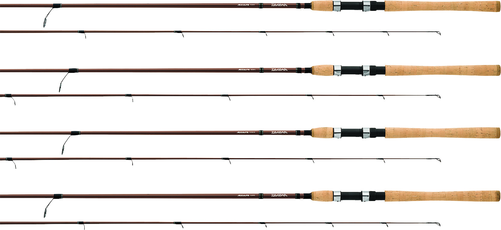 Daiwa Acculite Spinning Rod, 2 Piece, Fast, Medium, 3/8-1oz Lures, 8lb -  17lb, 8 Guides , Up to $4.00 Off with Free S&H — CampSaver