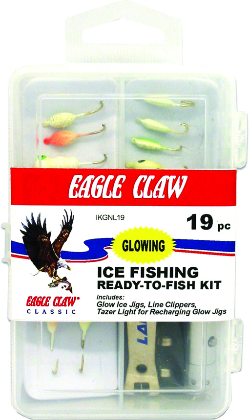 Eagle Claw Glow Jig Ice Fishing Kits