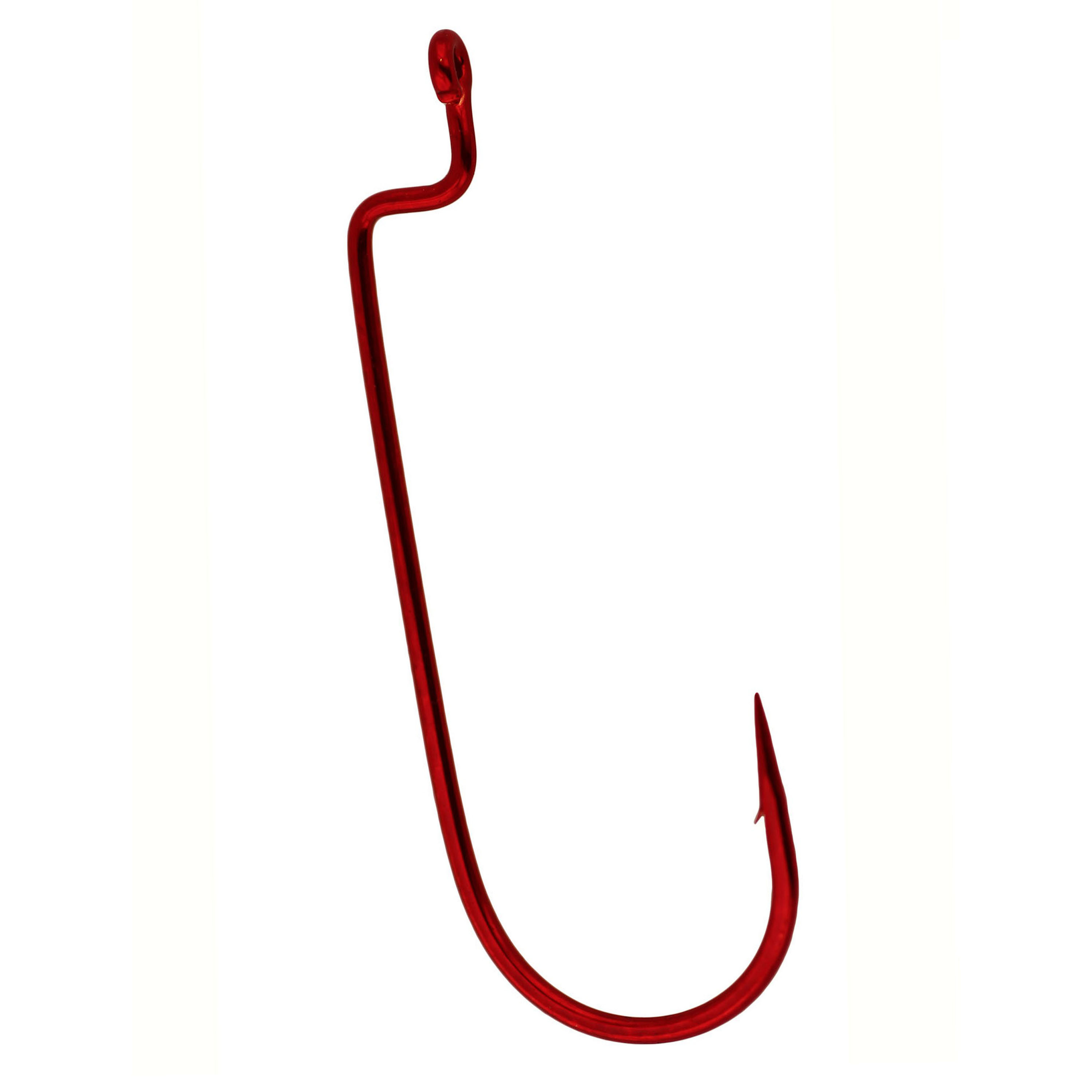 Gamakatsu Worm Offset Rb Red 1/0, 6 Hooks P/P 54311 , 30% Off