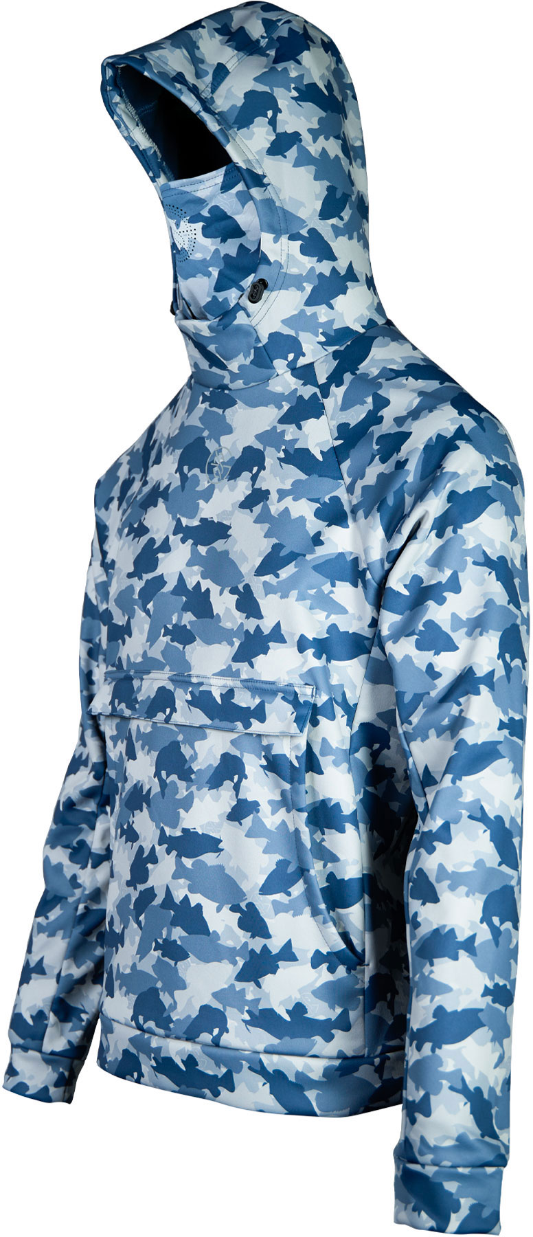 Googan Squad Whitewater Fish Camo Ultimate Hoodie w/Gaiter - Men's