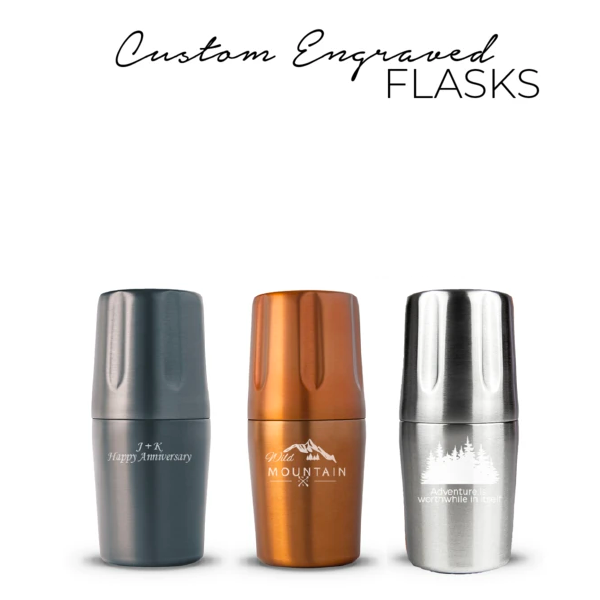 Custom Firelight 750ml Flask - Personalized Engraving