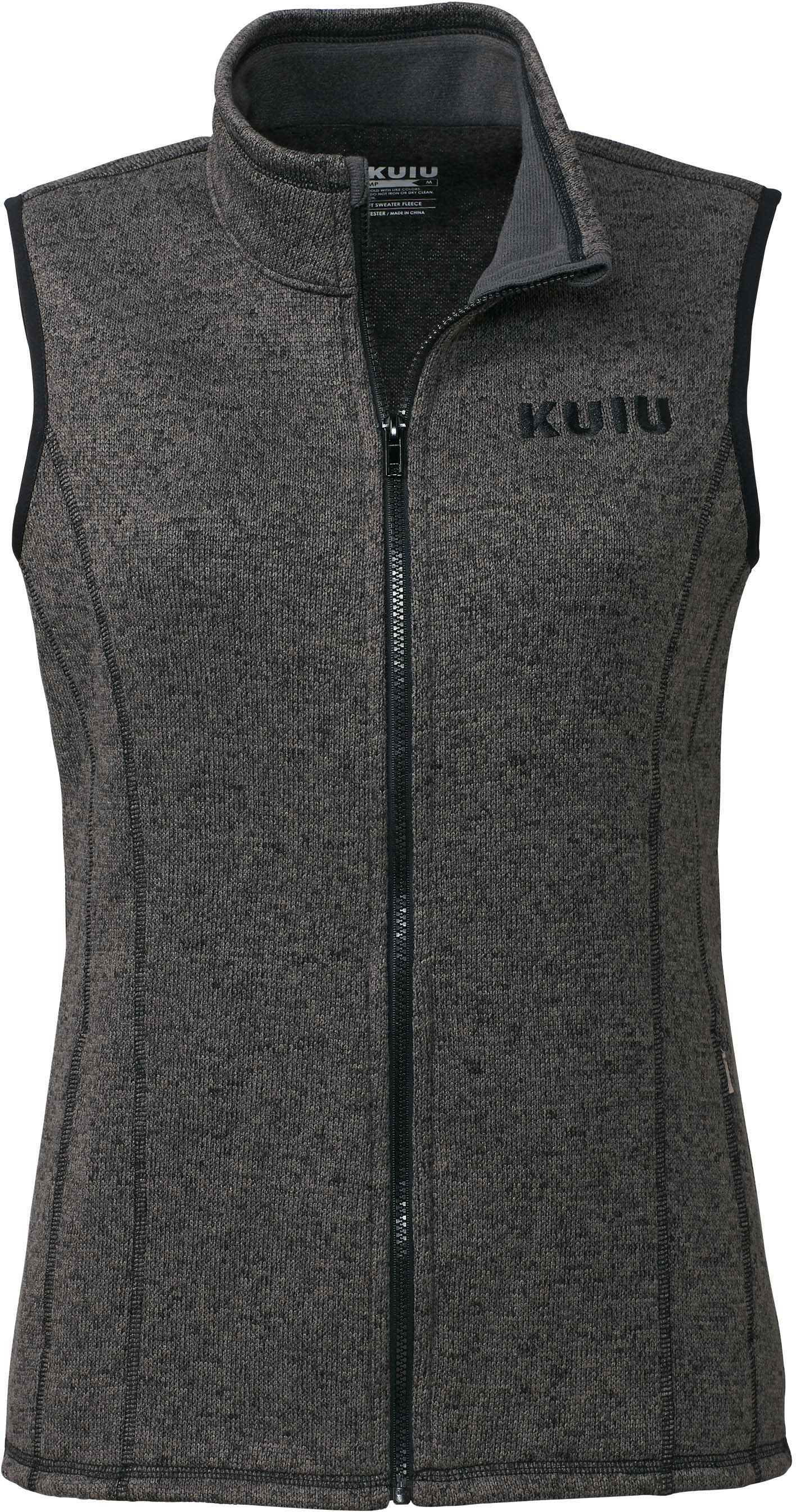 Kuiu Base Camp Sweater Vest Women's, Charcoal, XL 14036-CH-XL — CampSaver