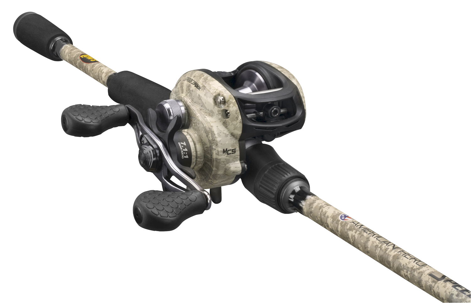 Lew's American Hero Camo Baitcast Combo , Up to 15% Off with Free