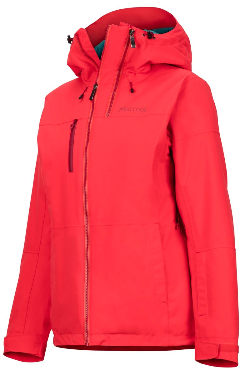 red ski suit womens