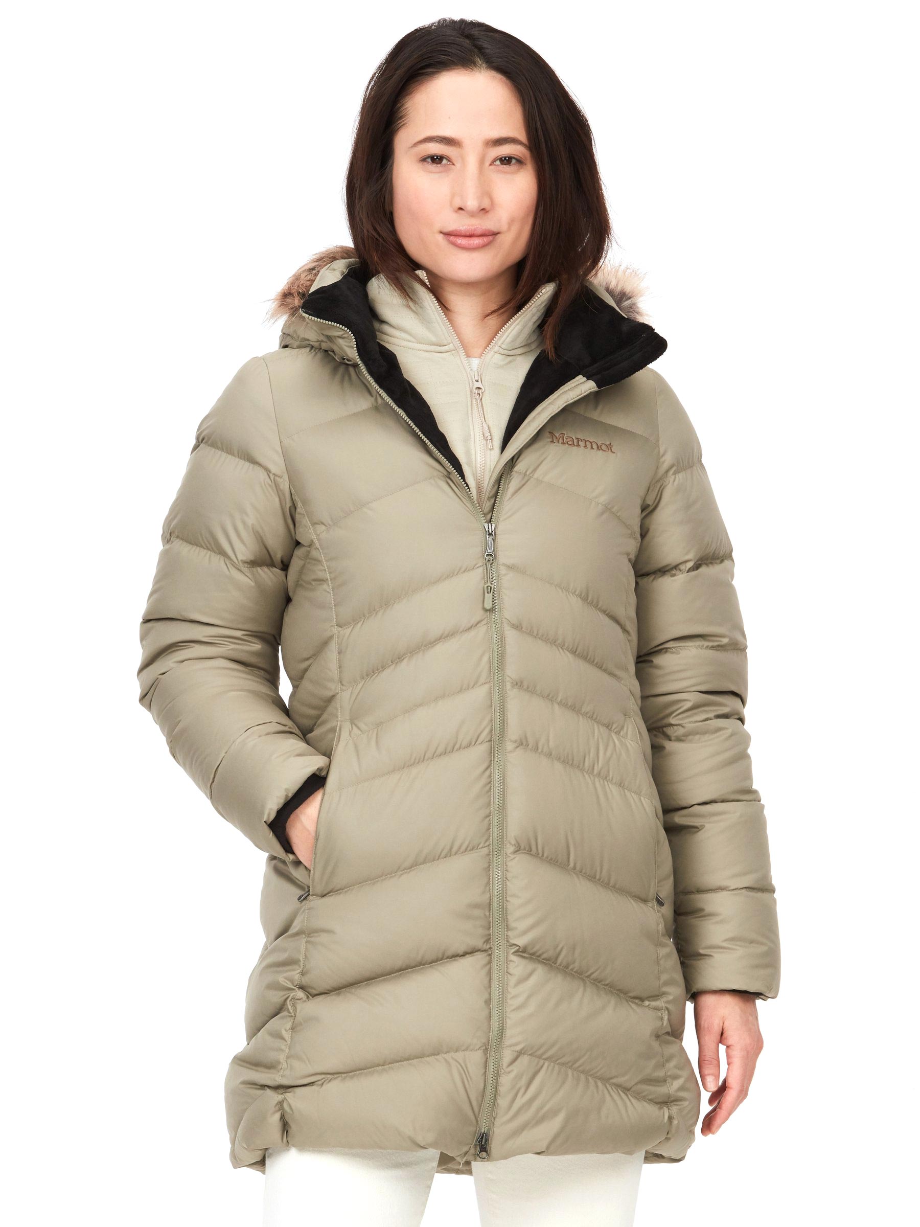 Marmot women's jacket 2024 with fur hood